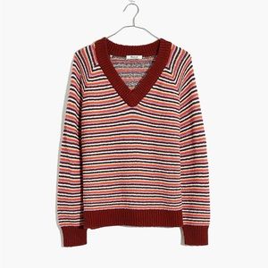 Madewell Arden V-Neck Crop Pullover Sweater